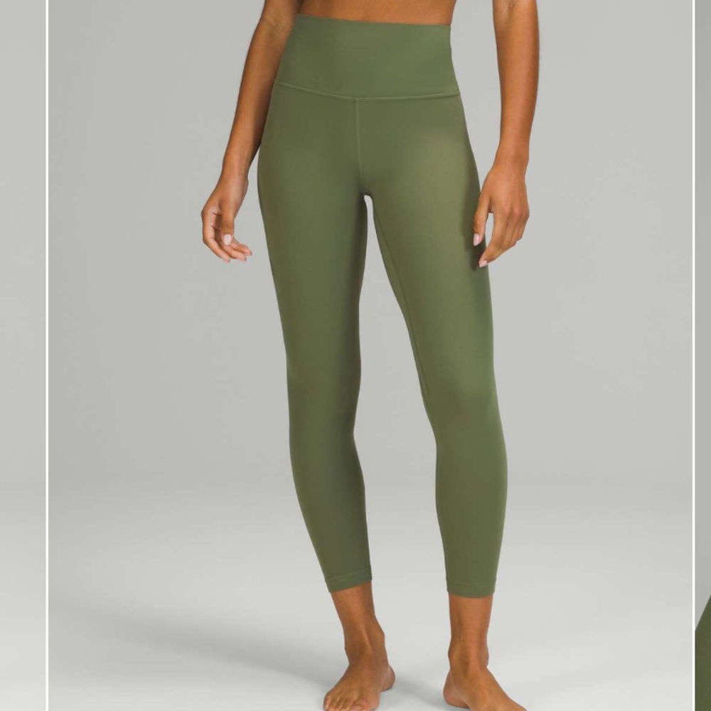 Lululemon Align High Rise Pant 25” — Green Twill